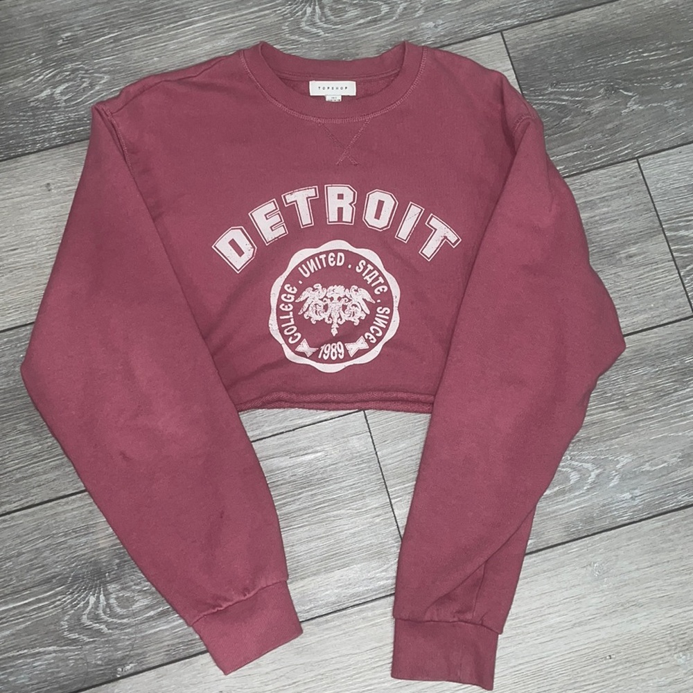 Cropped sweater by Top Shop size US 4-6
